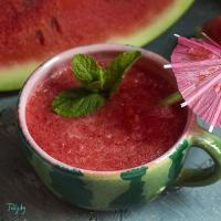 Frische Wassermelone in einem Mixerrezept