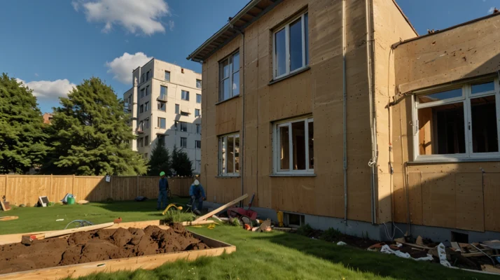 Планирование ремонта таунхауса весной: фасадные работы и утепление стен
